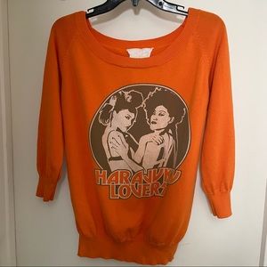 Harajuku Lovers Orange Sweater